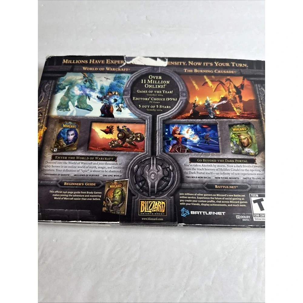 World of Warcraft: Battle Chest (Windows/Mac, 2007)‎ Complete Untested CDs